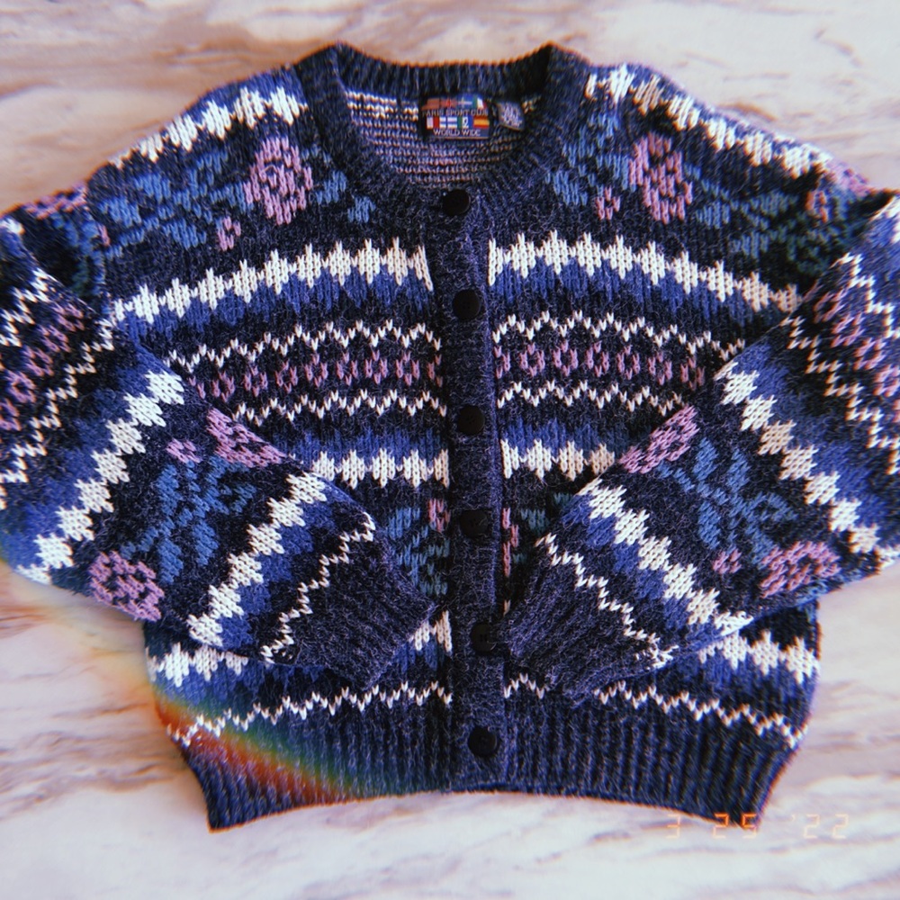Vintage floral cardigan